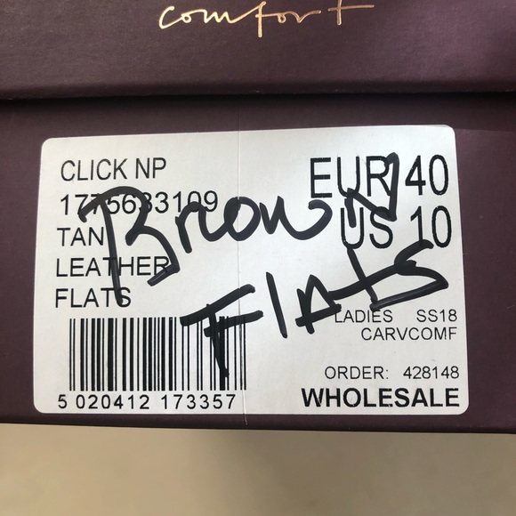 Cognac leather flat loafers - Picture 6 of 6